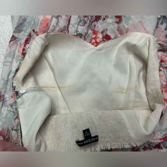 Guess Floral Green and Pink Susanna Midi Dress Size M - Picture 13 of 15